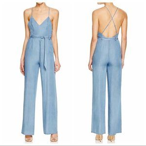 Lovers + Friends Chambray Wide Leg Jumpsuit